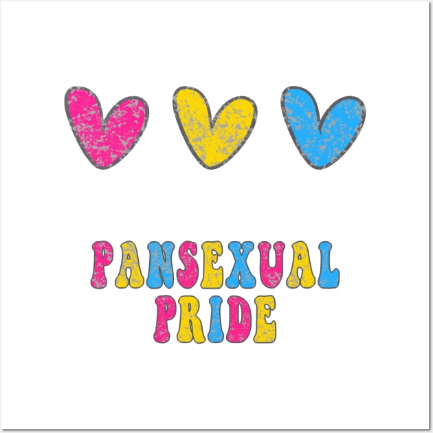 Vintage Pansexual Pride Wall Art by artbypond